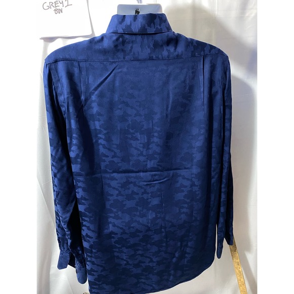 Hart Schaffner Marx Dress Shirt Blue Non-Iron MSRP $100 Medium - Picture 2 of 12